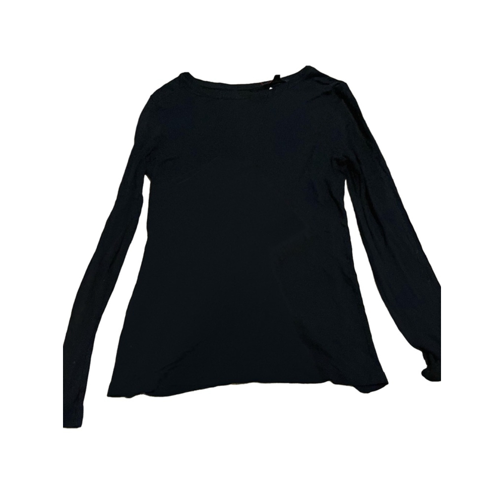 NWOT Women's Banana Republic Black Long Sleeve Top Size S